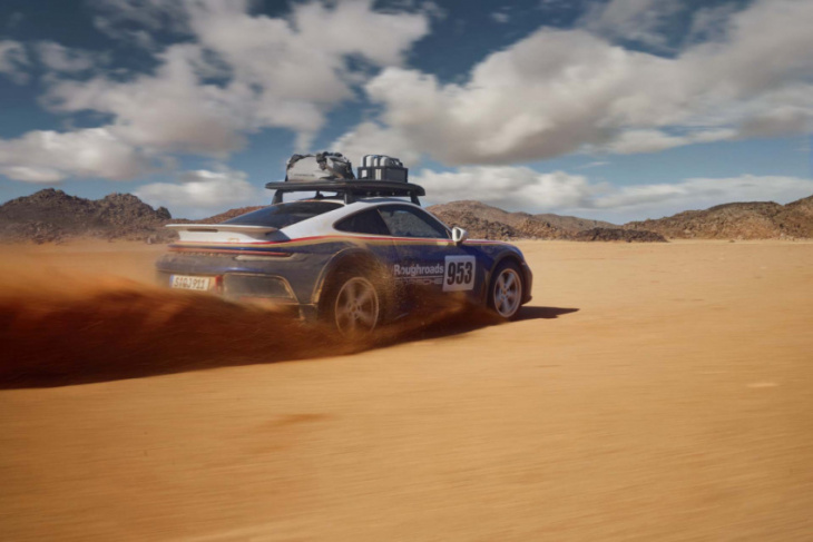 it takes 34 hours to complete the porsche 911 dakar's two-tone paint