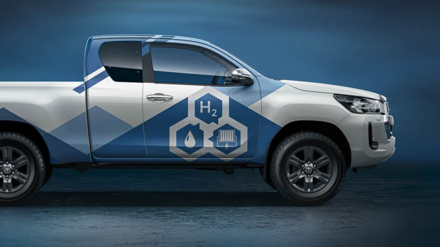 toyota hilux 2023: hydrogen fuel cell version being developed in the uk