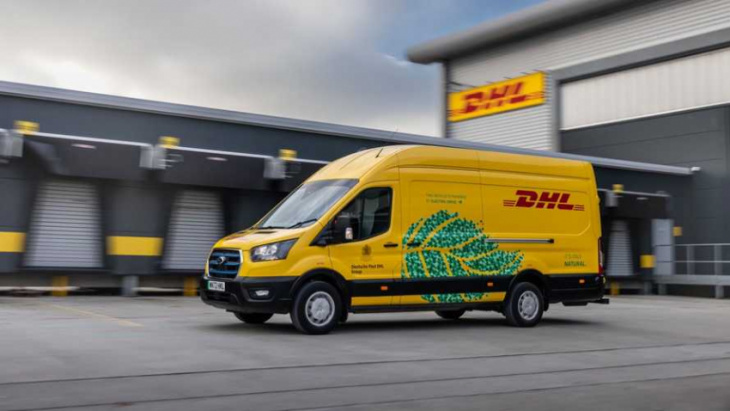 ford to supply over 2,000 e-transit vans to deutsche post dhl group