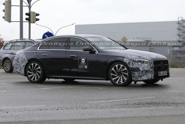 2024 mercedes-benz e-class spied with a clear view of the interior