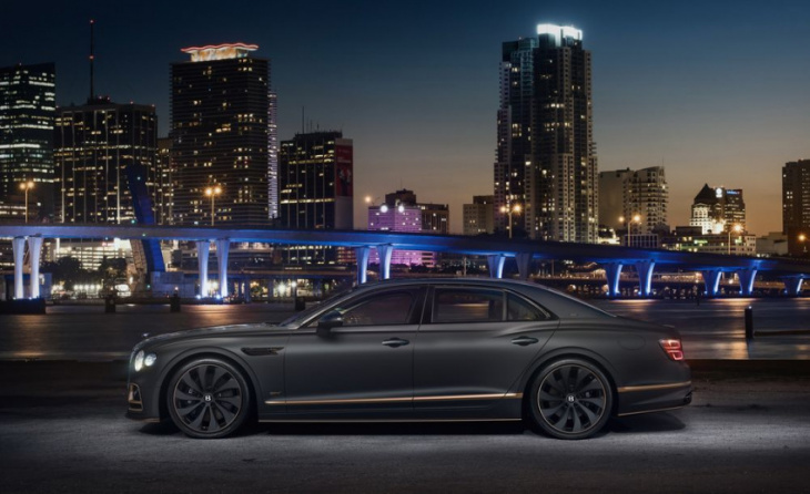 bentley shows off custom flying spur hybrid in miami