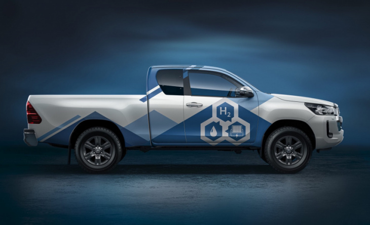 development begins on hydrogen fuel cell toyota hilux in the uk