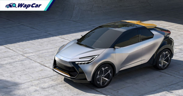 all-new 2023 toyota c-hr previewed in concept - hybrid and phev powertrains announced