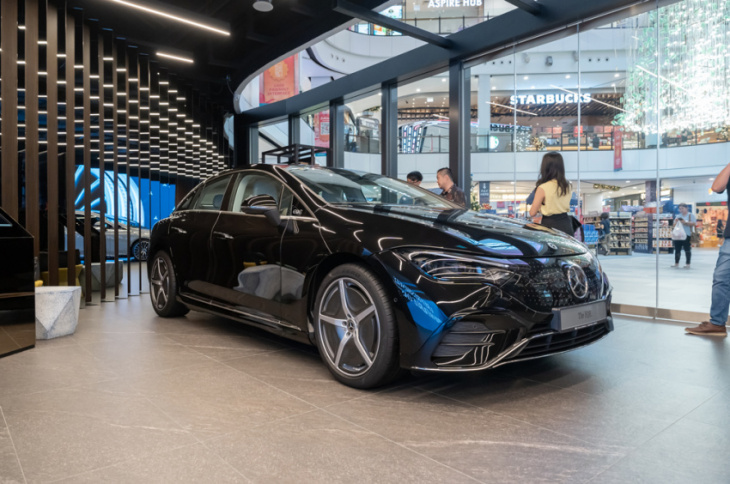 mercedes eqe officially revealed in singapore