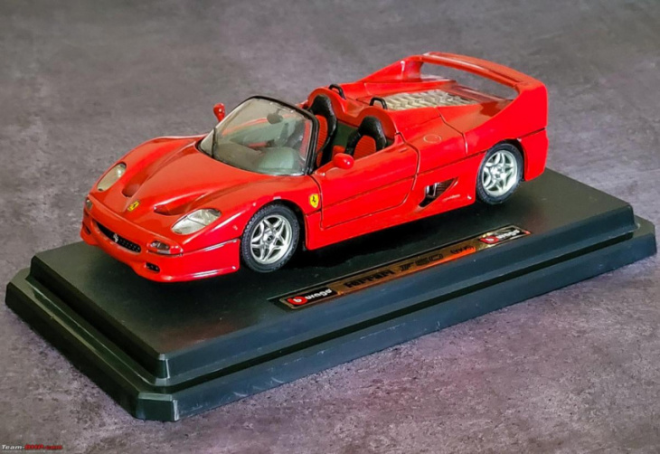 pics: more than 2 decade-old scale model of the 1995 ferrari f50