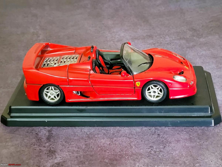 pics: more than 2 decade-old scale model of the 1995 ferrari f50
