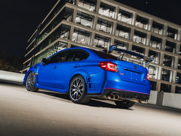 first s subaru wrx sti being sold at rm sotheby's miami auction this weekend