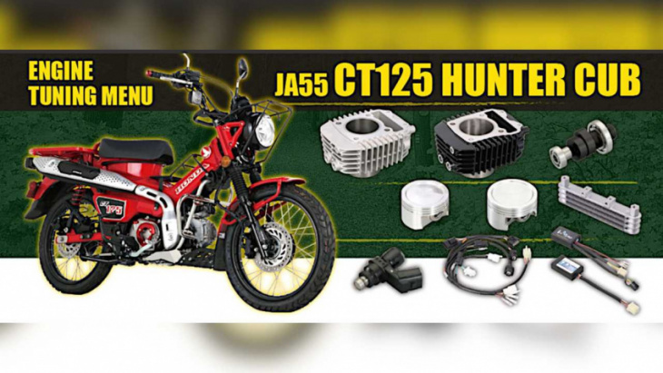 kitaco introduces two new big bore kits for your honda ct125 hunter cub
