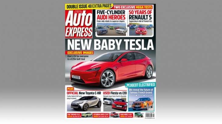 new baby tesla in this week’s auto express