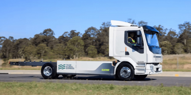 aus freight company orders 36 volvo gl electric trucks