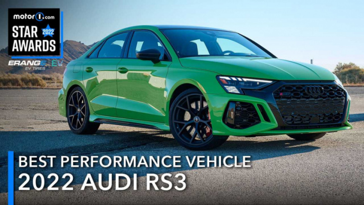 2022 best performance vehicle: audi rs3 wins motor1.com star award