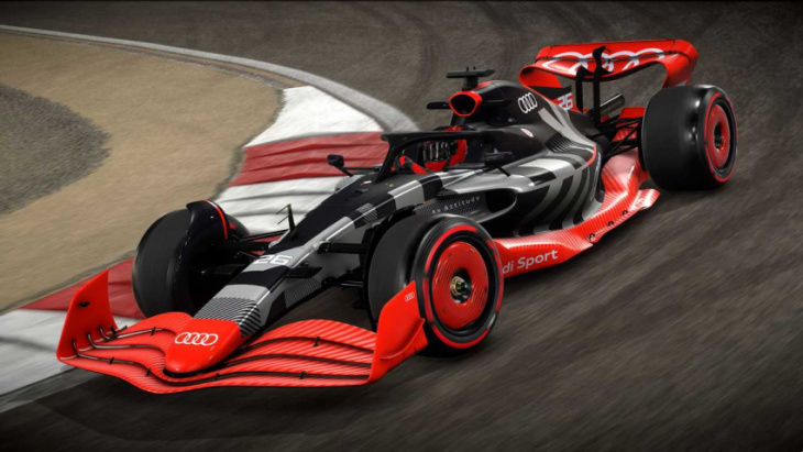 audi’s slick formula 1 launch livery is added to official video game