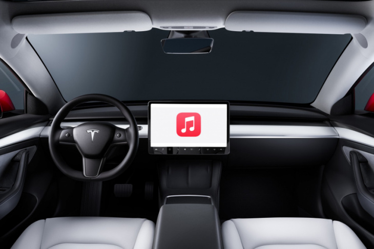 tesla’s apple music integration could come as a christmas gift