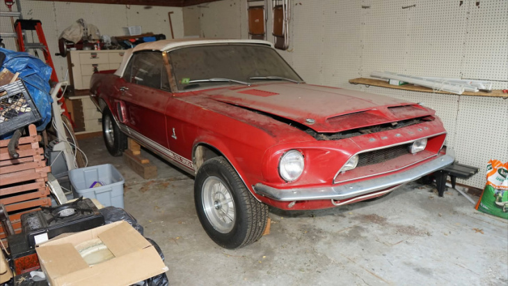 former barn find 1968 shelby gt350 sees light after four decades