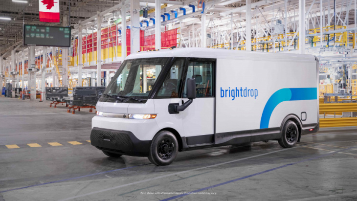 amazon, brightdrop begins mass production of its ev vans
