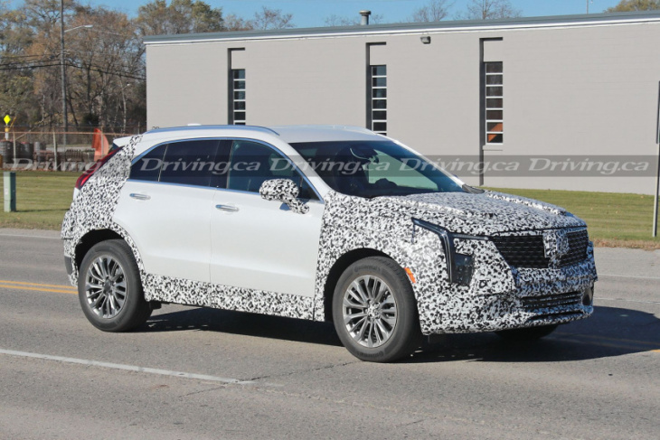 we just spied the 2024 cadillac xt4 wearing a facelift