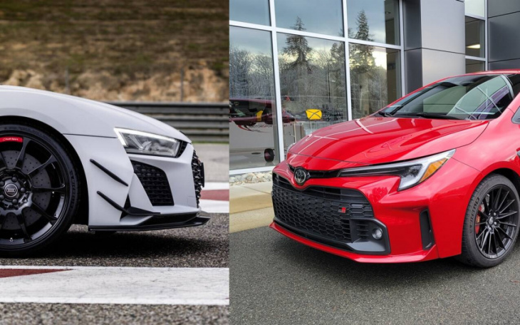 the car guide podcast: 2023 toyota gr corolla and 2023 audi r8 gt test drives