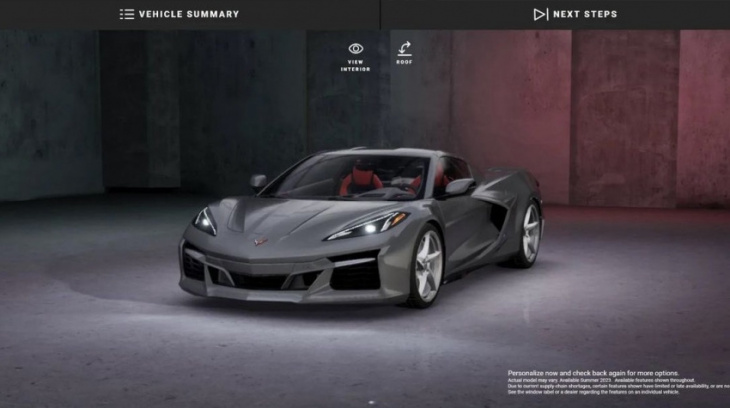 chevrolet accidentally leaked visualized hybrid corvette e-ray on its website