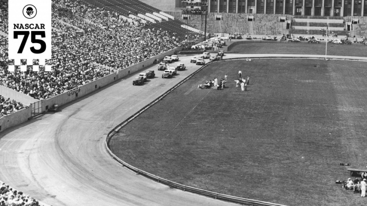 nascar's wild night of racing at chicago's soldier field in 1956