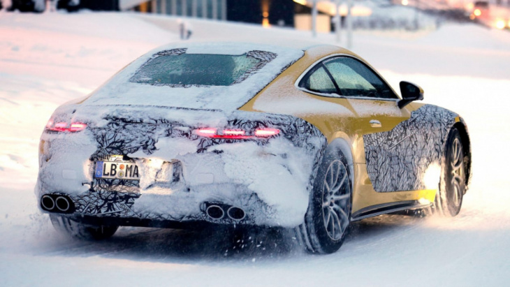 new 2023 mercedes-amg gt spied winter testing