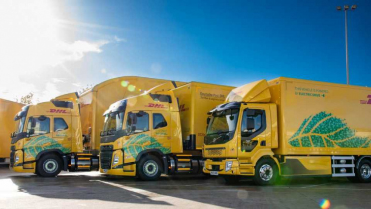 electric and lng trucks for dhl parcel uk