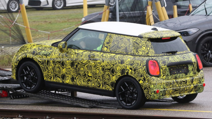 next-gen mini hatch spotted with – shock, horror – internal combustion engine
