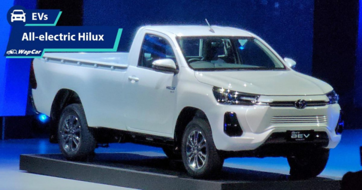 this is the all-electric toyota hilux revo bev concept