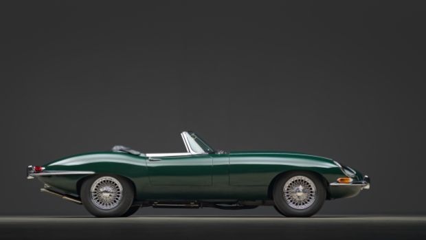 stunning jaguar e-type is selling on bring a trailer