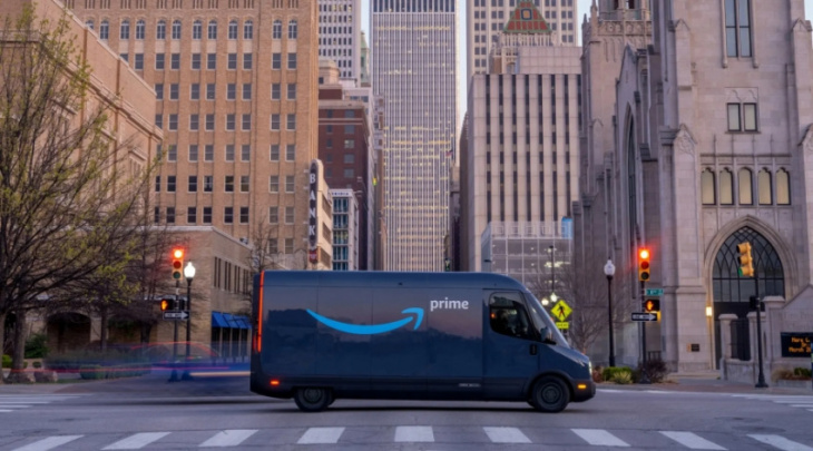 amazon, forget the r1t; this amazon van is powered by rivian