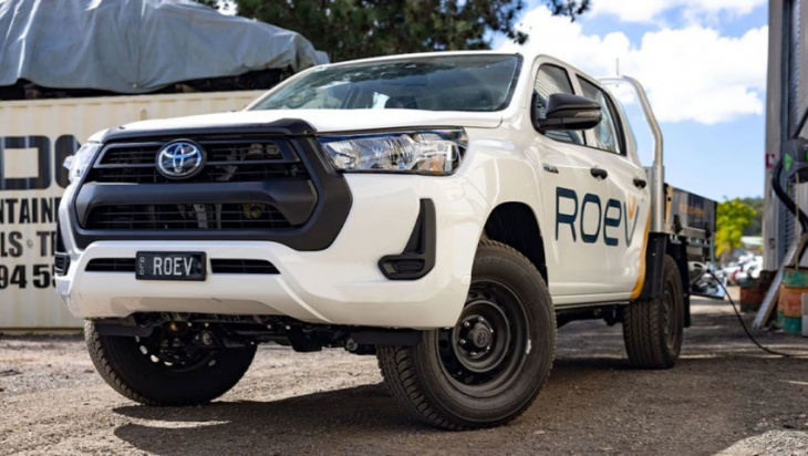 electric toyota hiluxes and ford rangers! aussie company offering conversions for popular utes