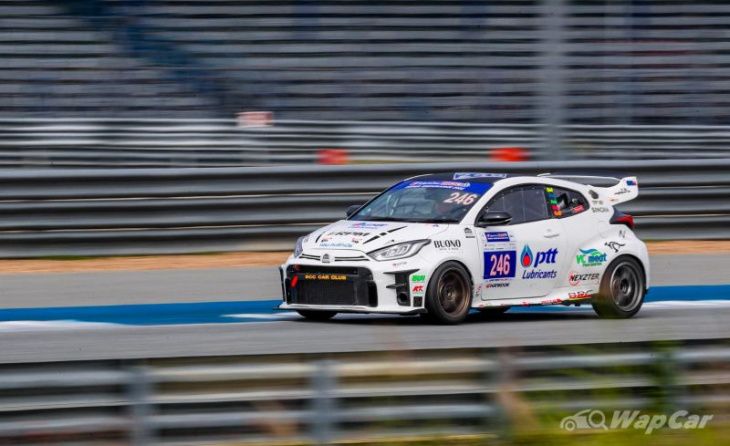 toyota's father-son duo to test carbon-neutral fuels at the 25-hour endurance race in buriram, and here are 17 photos