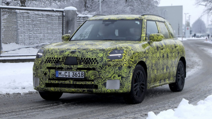 new 2023 mini countryman spotted testing on the road
