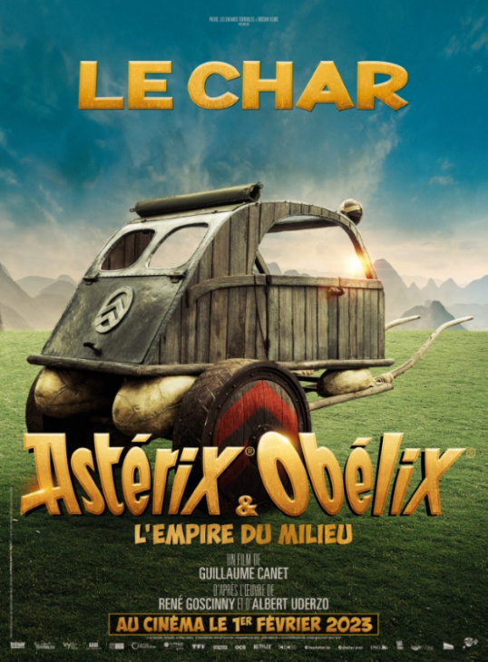 citroën meets asterix: citroën creates 2cv concept chariot for new asterix & obelix movie