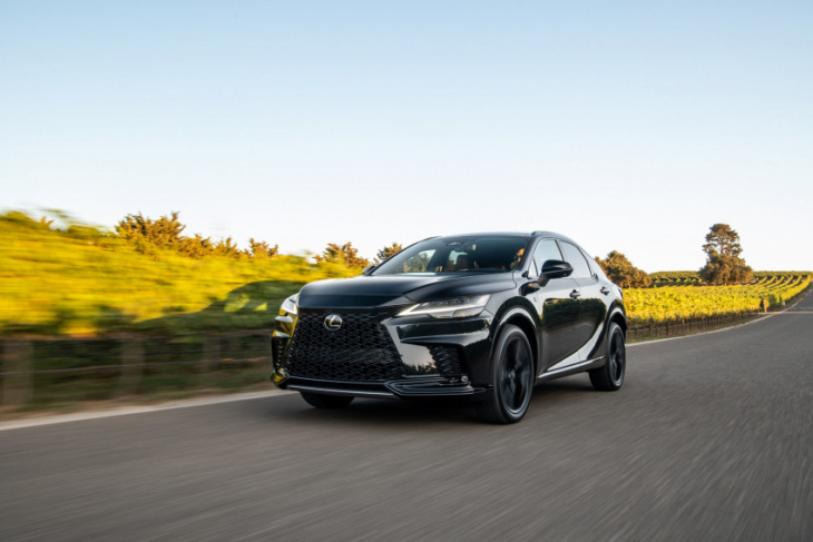 android, not sporty enough, not efficient enough—the 2023 lexus rx 500h f sport