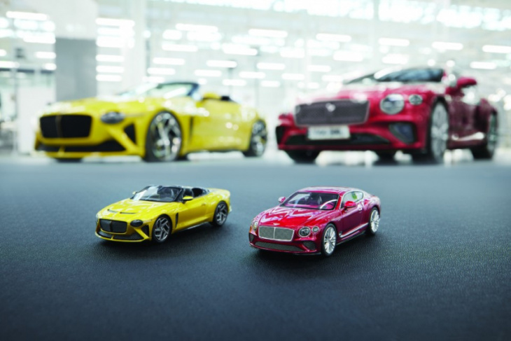 bentley’s sold out bacalar and continental gt speed now available in 1:43 miniature
