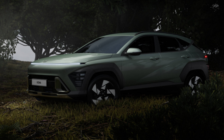 2024 hyundai kona shows bold new look in first official pics