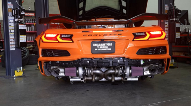 firing up the world’s first twin turbo c8 z06 for the first time