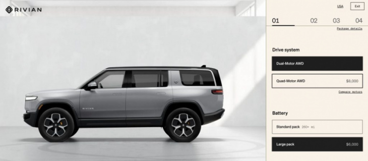 rivian r1t’s max pack + quad-motor configuration will be unavailable starting 2023