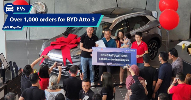 more than 1,000 orders for byd atto 3 in 10 days since launch in malaysia