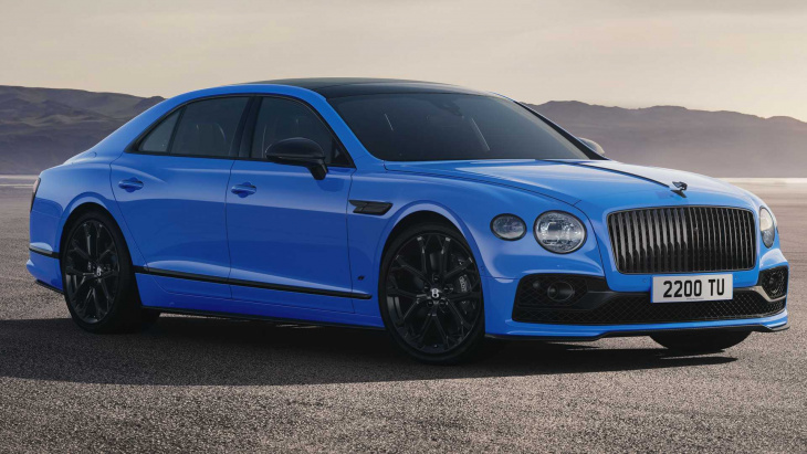spark blue bentley flying spur s is 500th car from mulliner in 2022