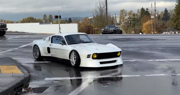 1967 ford mustang widebody finally gets a test drive