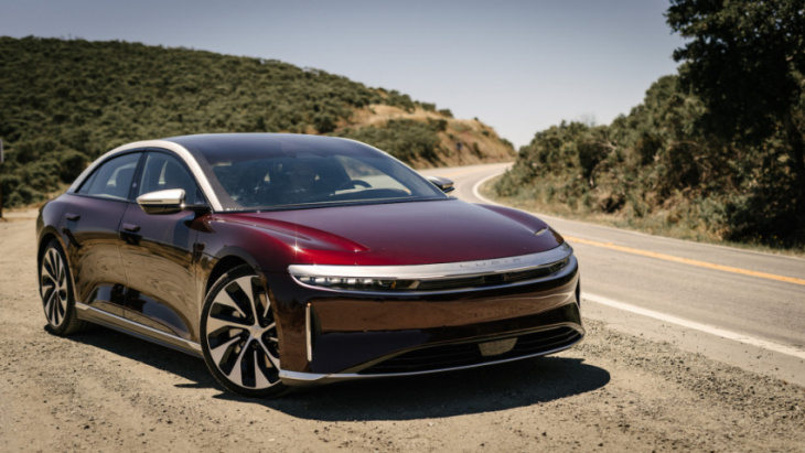 lucid air grand touring's price lowered with less standard features