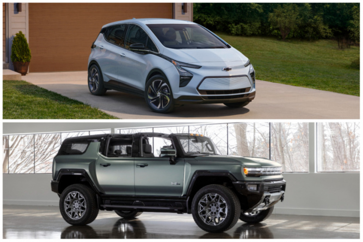 what do the chevy bolt ev and gmc hummer ev have in common?