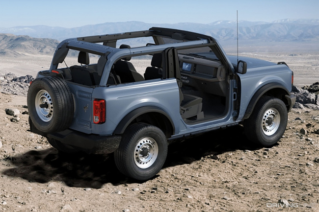 Battle of the Off-Road Oriented Base Models: The Budget-Minded Ford Bronco Two-Door vs Jeep Wrangler Two-Door