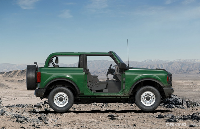 Battle of the Off-Road Oriented Base Models: The Budget-Minded Ford Bronco Two-Door vs Jeep Wrangler Two-Door