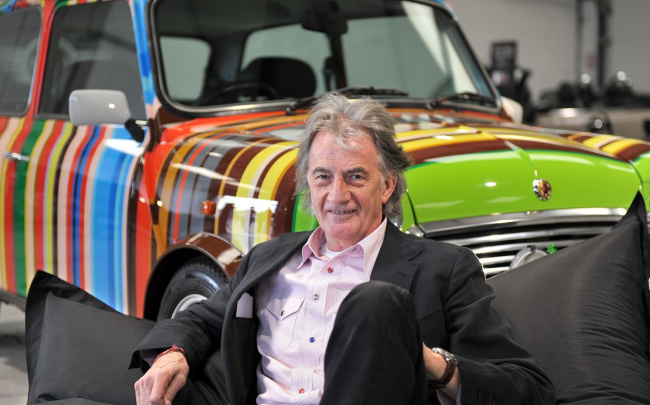 car design, electric cars, fashion designer, mini, mini electric, paul smith, sustainable energy, fashion designer paul smith reinvents the mini electric in one-off special edition