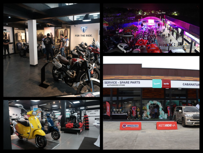 aprilia, european brand, triumph motorcycles, vespa, wheeltek, wheeltek opens vespa, aprilia and triumph showroom in cabanatuan