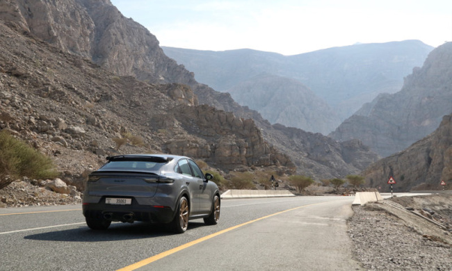 epic drive: porsche cayenne turbo gt review in jebel jais, united arab emirates