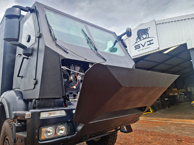 iveco, iveco trakker, south africa gets another armoured vehicle – an intimidating iveco truck