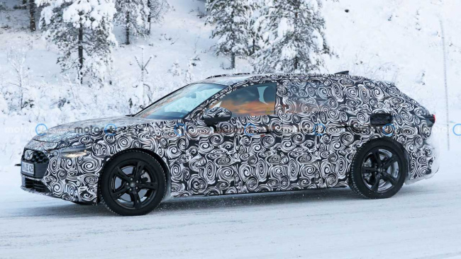 new audi a4 avant spy shots show the wagon with a charge port